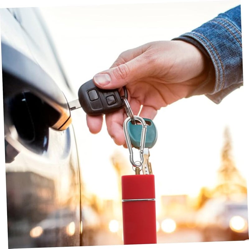 Portable Windproof Ashtray Keychain with Cover for Travel Car Outdoor Smokeless Ash Disposal - Image 4